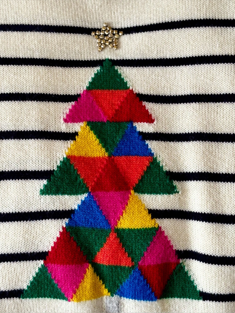 Talbots Holiday Novelty Christmas Tree Sweater Size XL - Picture 6 of 6